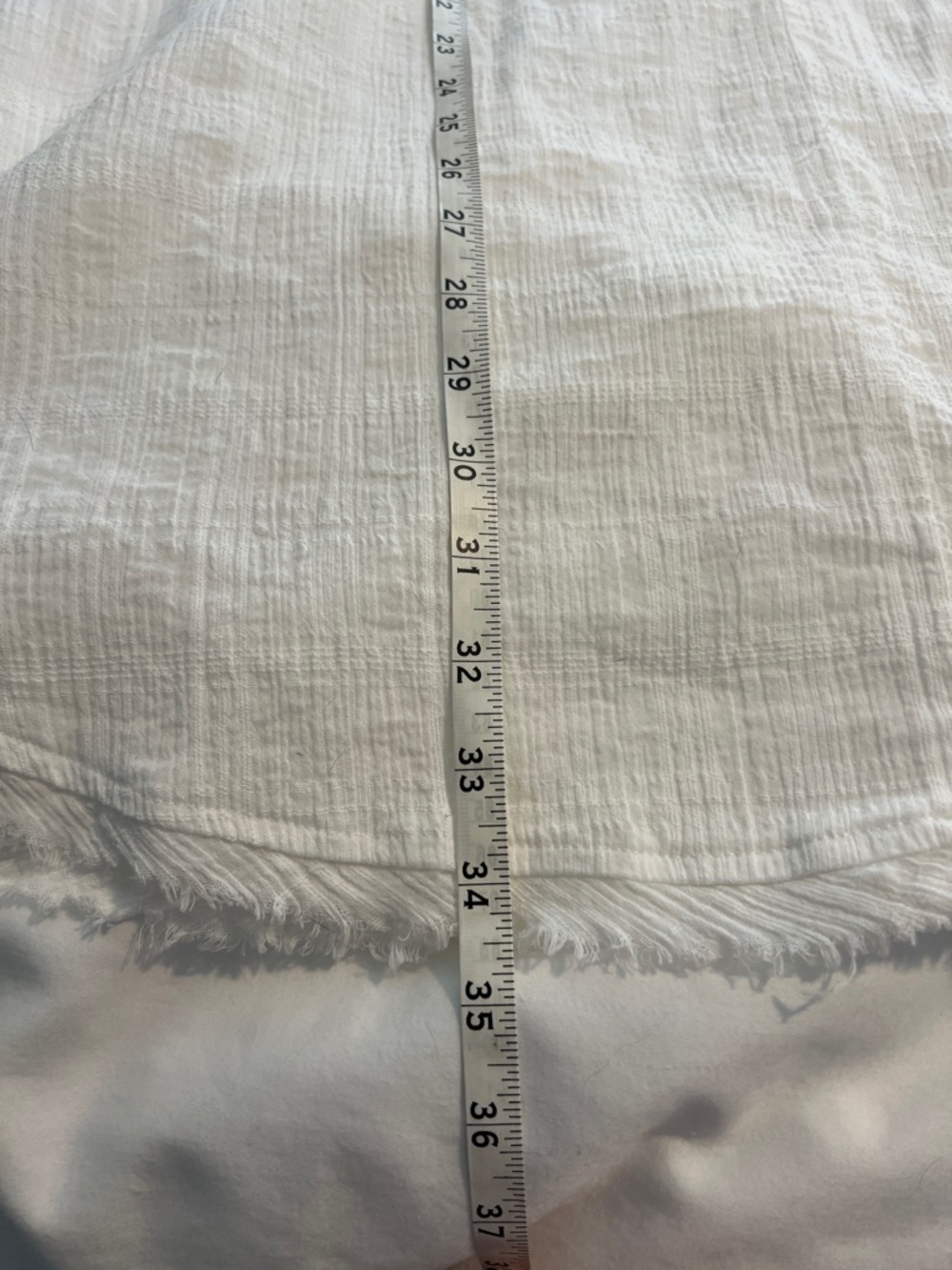 Wishlist Lined White Short-Sleeve Boho 100% cotton gauze dress with pockets - Picture 6 of 6